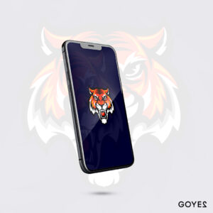 Wallpaper Tiger Head Mascot