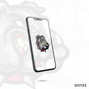 Wallpaper Bulldog English Head Mascot