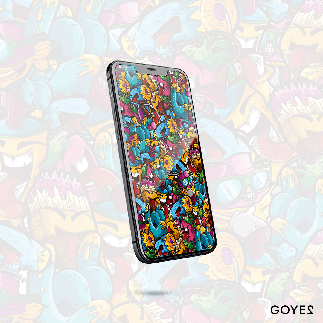 Wallpaper Pattern Graffiti Elements